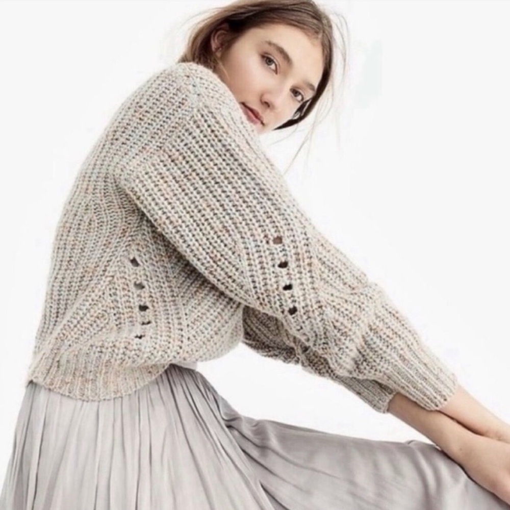 J Crew Point Sur Chunky Sweater size S